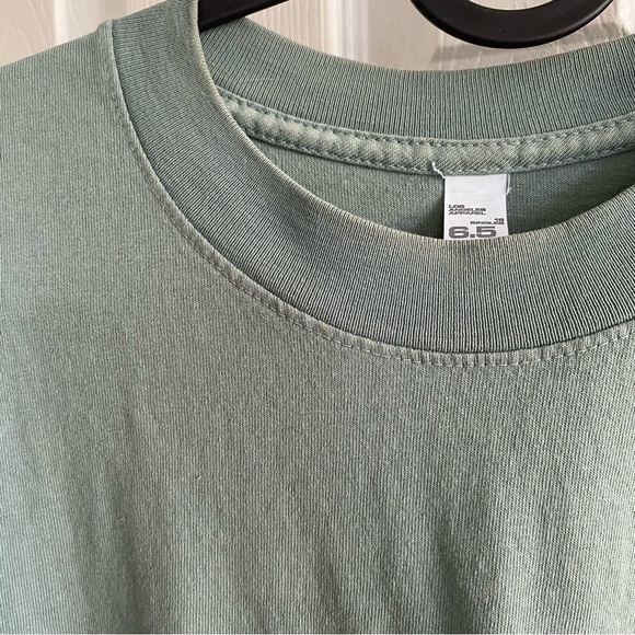 Los Angeles Apparel 6.5oz Garment Dye Pastel Crew Neck T-Shirt - Picture 3 of 3